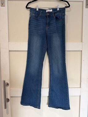 Women's Blue Flare Jeans - INJEAN